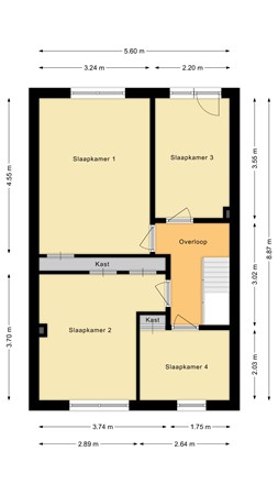 Floorplan - Noordzijde 16, 2411 RA Bodegraven